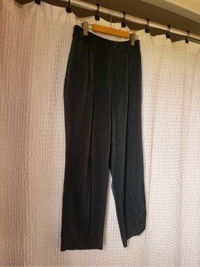 Navy satin pants